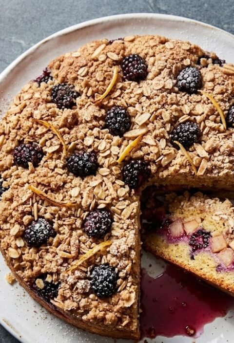 Mary Berry Apple and Blackberry Crumble Cake Recipe