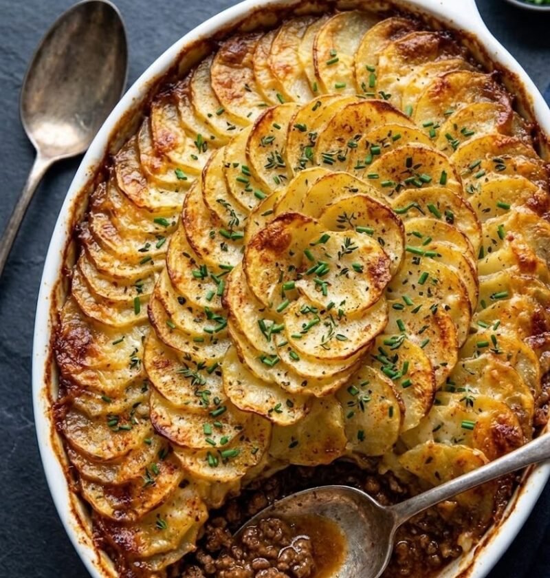 Mary Berry Cottage Pie with Dauphinoise Potatoes Recipe