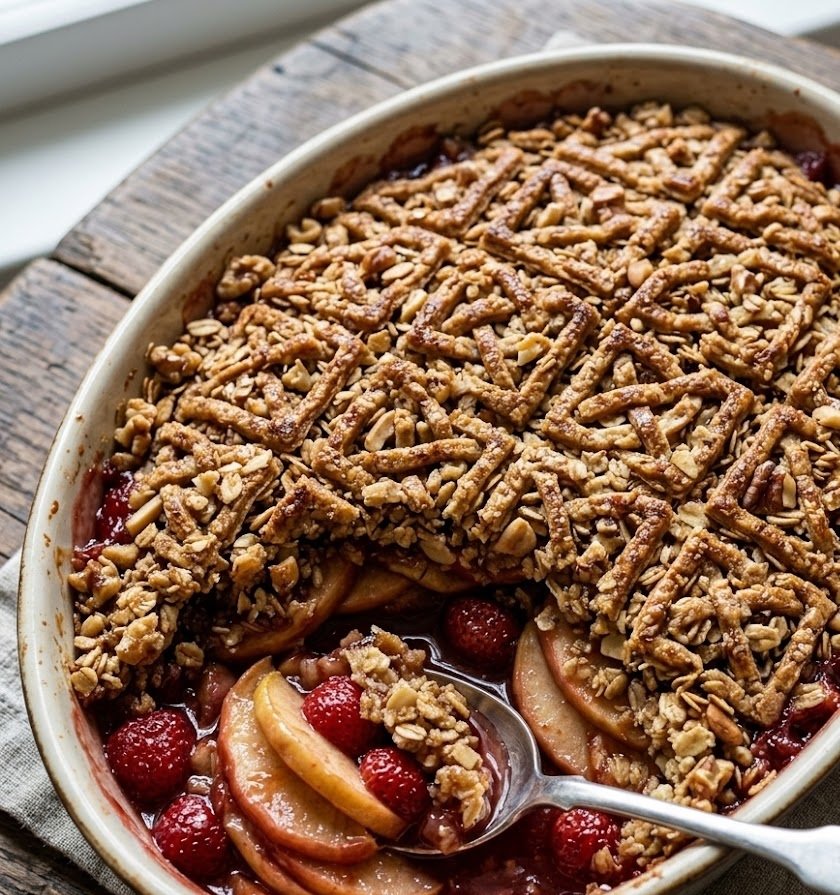 How to Make Mary Berry Apple and Strawberry Crumble Recipe