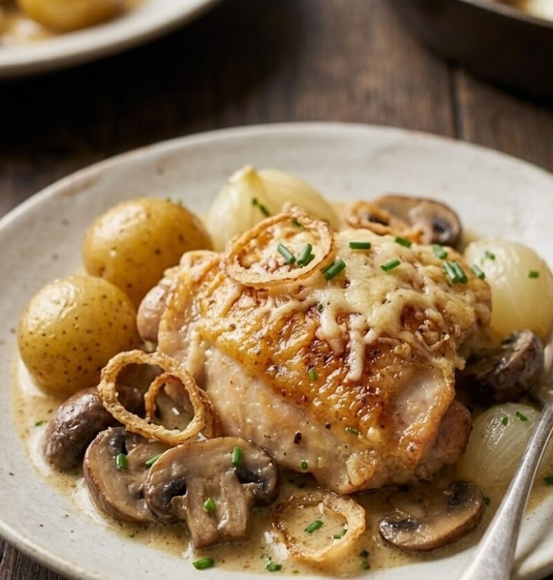 Mary Berry Creamy Chicken Casserole with White Wine Recipe