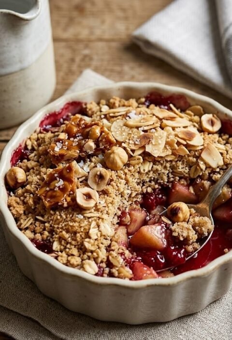 Mary Berry Apple and Raspberry Crumble Recipe