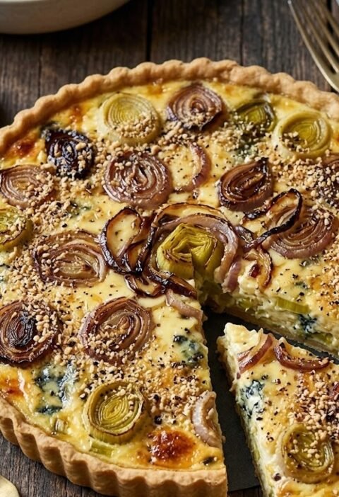 Mary Berry Leek and Stilton Quiche Recipe​