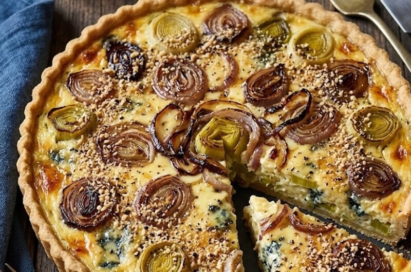 Mary Berry Leek and Stilton Quiche