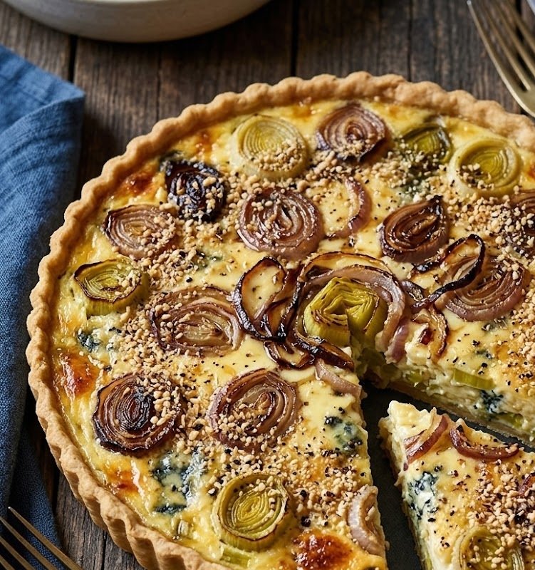 How to Make Mary Berry Leek and Stilton Quiche