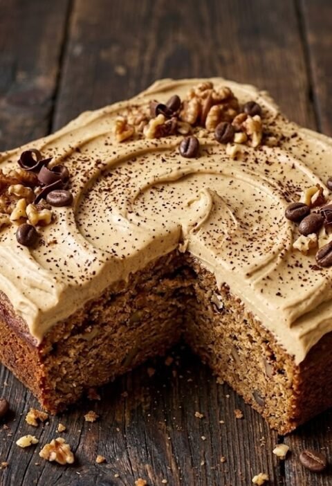 Mary Berry Coffee and Walnut Traybake Recipe