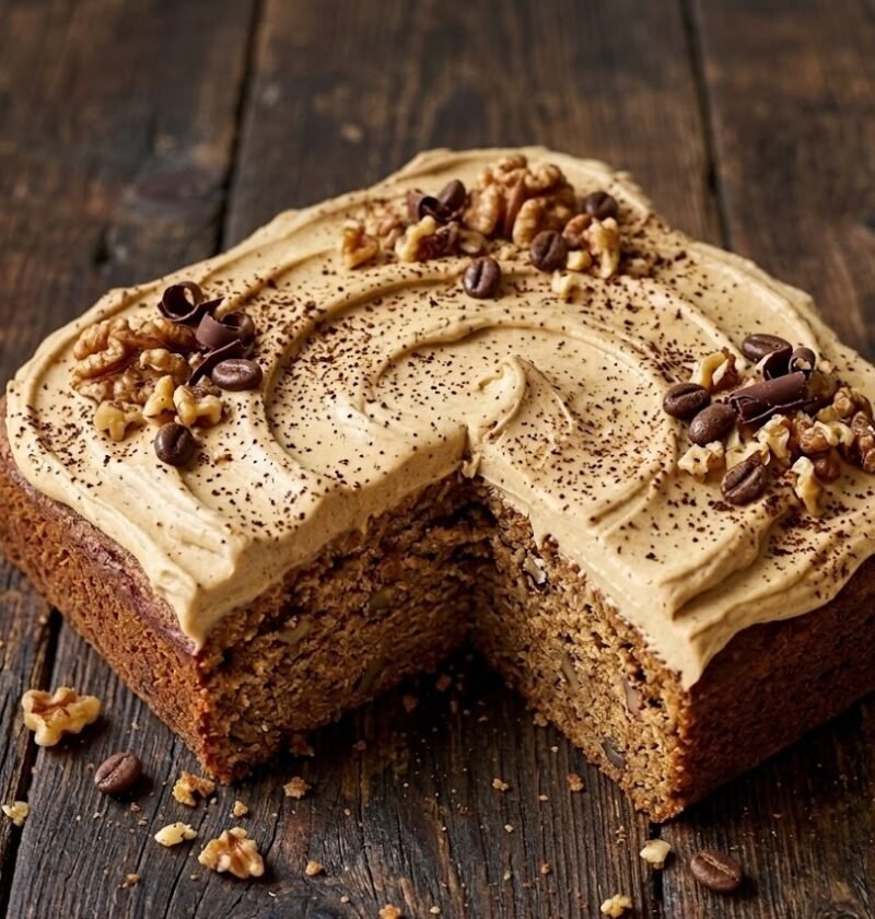 Mary Berry Coffee and Walnut Traybake Recipe