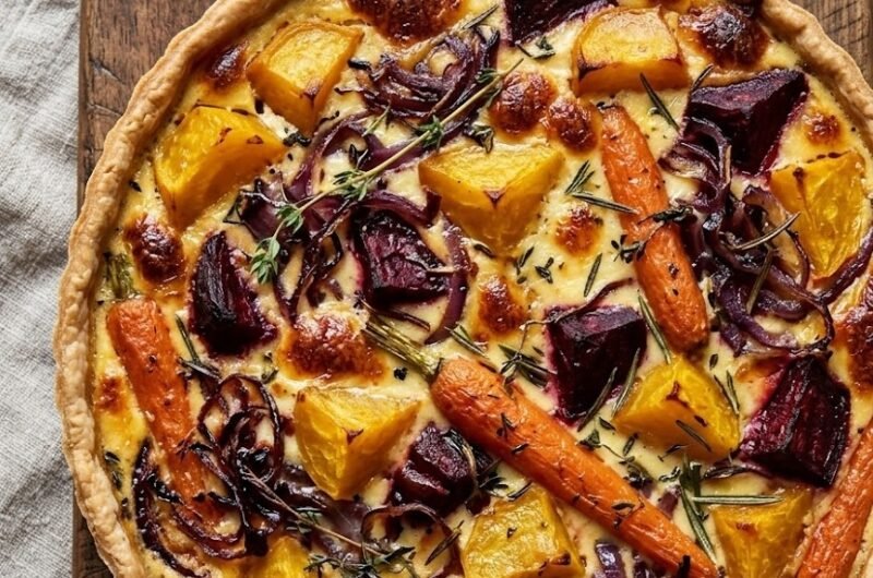 Roasted Vegetable Quiche