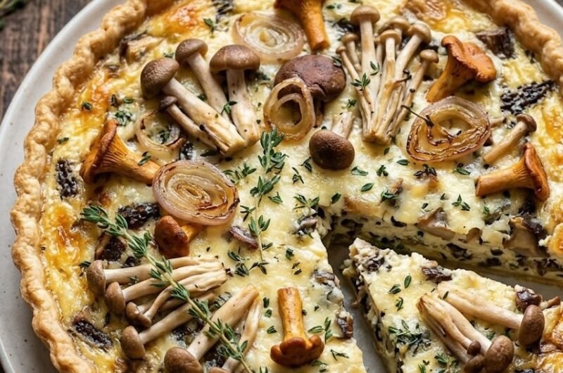 Mary Berry-Style Mushroom Quiche