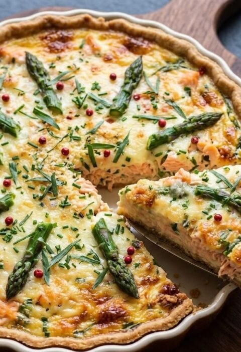 Mary Berry Salmon and Asparagus Quiche Recipe​