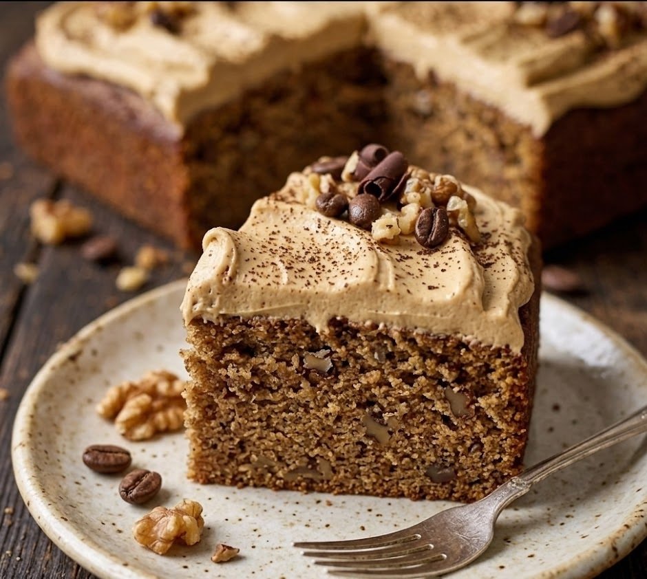 How to Make Mary Berry Coffee and Walnut Traybake