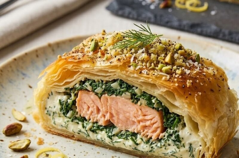 Salmon in Filo Pastry