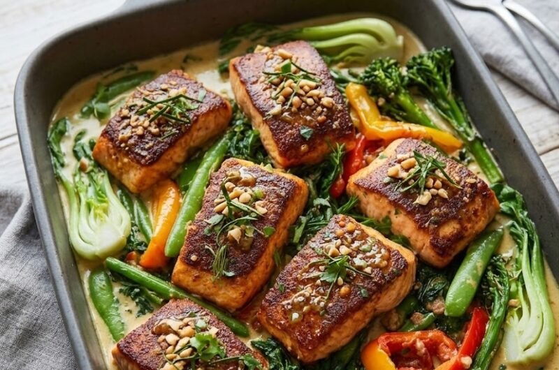 Mary Berry Thai Salmon Traybake Recipe