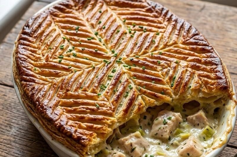 Mary Berry-Style Chicken and Leek Pie