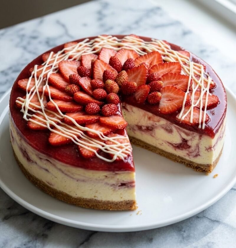 Mary Berry No-Bake Strawberry Cheesecake Recipe​