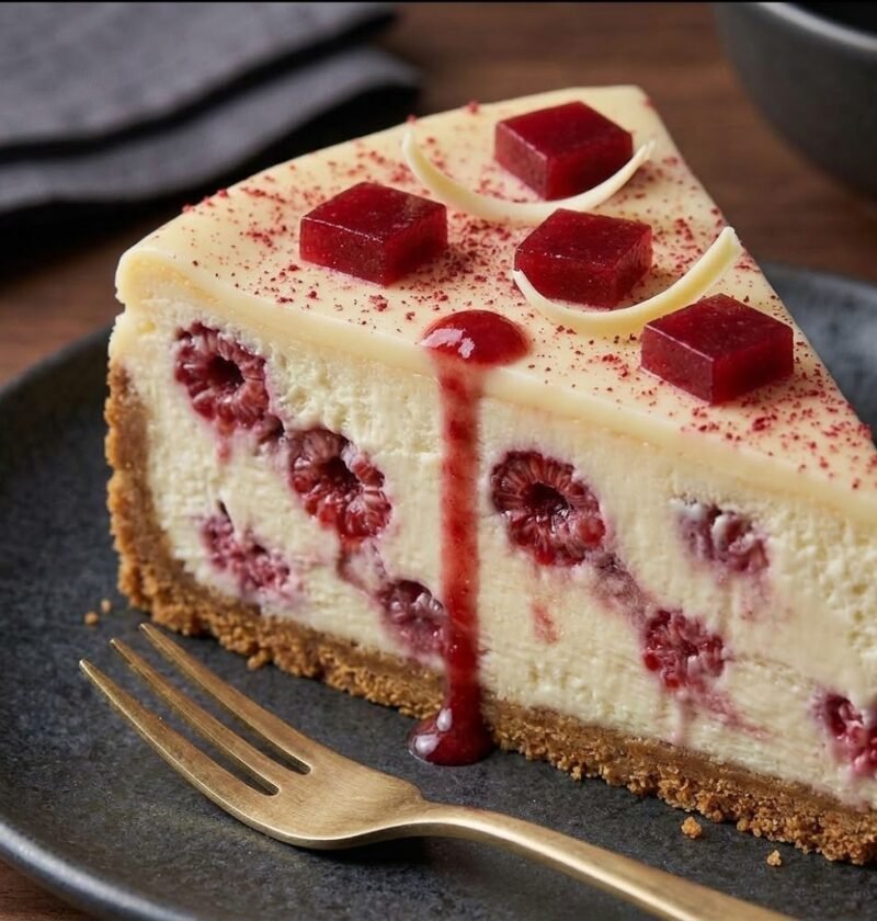 Mary Berry Raspberry and White Chocolate Cheesecake Recipe​