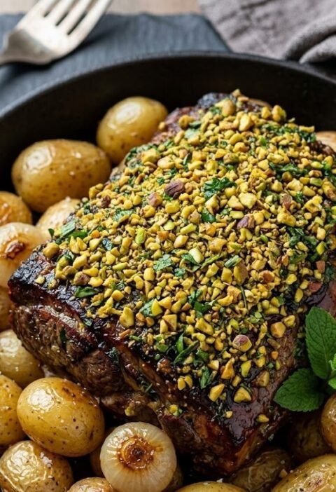 Mary Berry Slow Roast Lamb Shoulder with Potatoes Recipe​​​