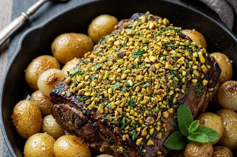 Slow Roast Lamb Shoulder with Potatoes