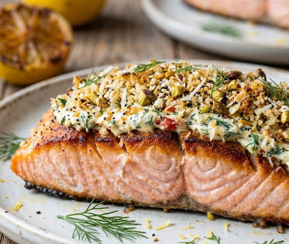 How to Make Salmon with Cream Cheese and Peppers