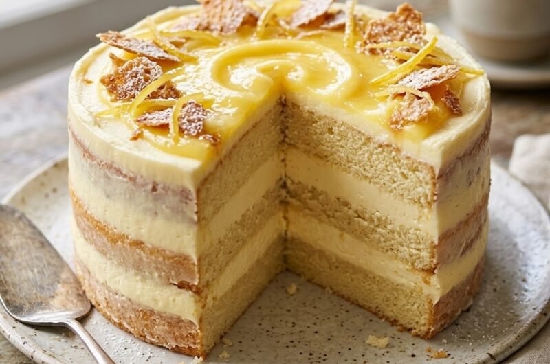 Lemon Cheesecake Layer Cake